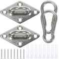 thumbnail image 4 of Ceiling Mount Swing Hanger Hammock Chair Hanging Kit for Outdoor Use Silver 8x5x3.5cm 1Set, 4 of 4