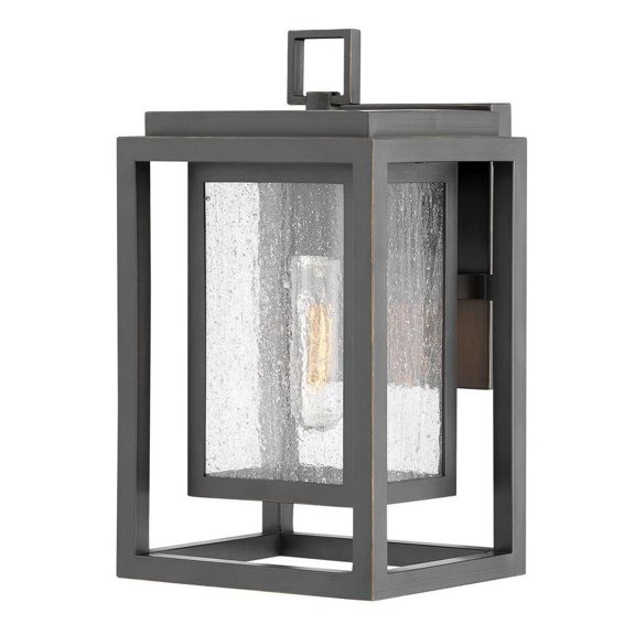 1 Light Small Outdoor Wall Lantern in Transitional Style 7 inches Wide By 12 inches High-Oil Rubbed Bronze Finish-Led Lamping Type Bailey Street Home
