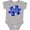 AC-Heather Grey, variant on Autism Awareness Be Kind Dark Blue Puzzle Piece Boys or Girls Baby Bodysuit