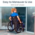 thumbnail image 3 of Silla de ruedas plegable Vive Mobility para adultos - Silla de ruedas portátil para personas mayores - Silla plegable con ruedas para viajes, todoterreno - Para personas mayores y discapacitadas, sopo, 3 of 5