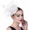 thumbnail image 4 of Elegant Black Fascinator Hat for Women, Vintage Mesh Yarn Headpiece with Hair Clip and Headband, Classic Palace Style Evening Tea Party Hair Accessory, 4 of 6