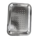 thumbnail image 3 of Bandeja para hornear de acero inoxidable rectangular con espejo decorativo para hornear Agujero de 27cmx20cmx2.5cm, 3 of 9
