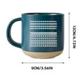 thumbnail image 2 of Ceramic Mug With Geometric Pattern Large Capacity Coffee Tea Cup With Comfortable Handle And Matte Finish For Home Office Use, 2 of 4