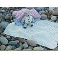 thumbnail image 4 of Aran Woollen Mills Supersoft 100% Premium Merino Wool Patchwork Baby Blanket Knitted Throw for Kids 22" x 23" Made in Ireland (Pink), 4 of 4