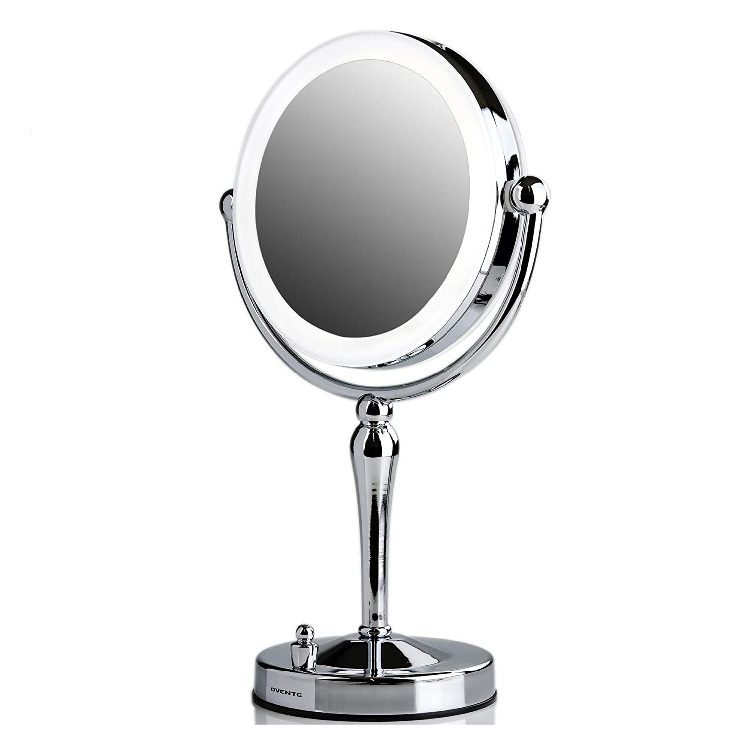 Ovente Double Sided Table Top Makeup Vanity Mirror 7.5 Inch 1X with