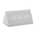 thumbnail image 2 of Modern Digital Clock, LED Display Day Of Week Alarm Clock, Living Room Office Wall Desk Clock, 3 Alarms Sound Control, Adjustable Brightness, USB/AAA Powered, With Timer Temperature Date Display, 2 of 6