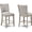 Beige Gray+White, variant on Upholstered Seat and Back in Gray - Suitable for Dining Room Decor, Receive a Set of Chairs
