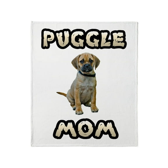 CafePress - Puggle Mom Throw Blanket - Soft Fleece Throw Blanket, 50"x60" for All Ages
