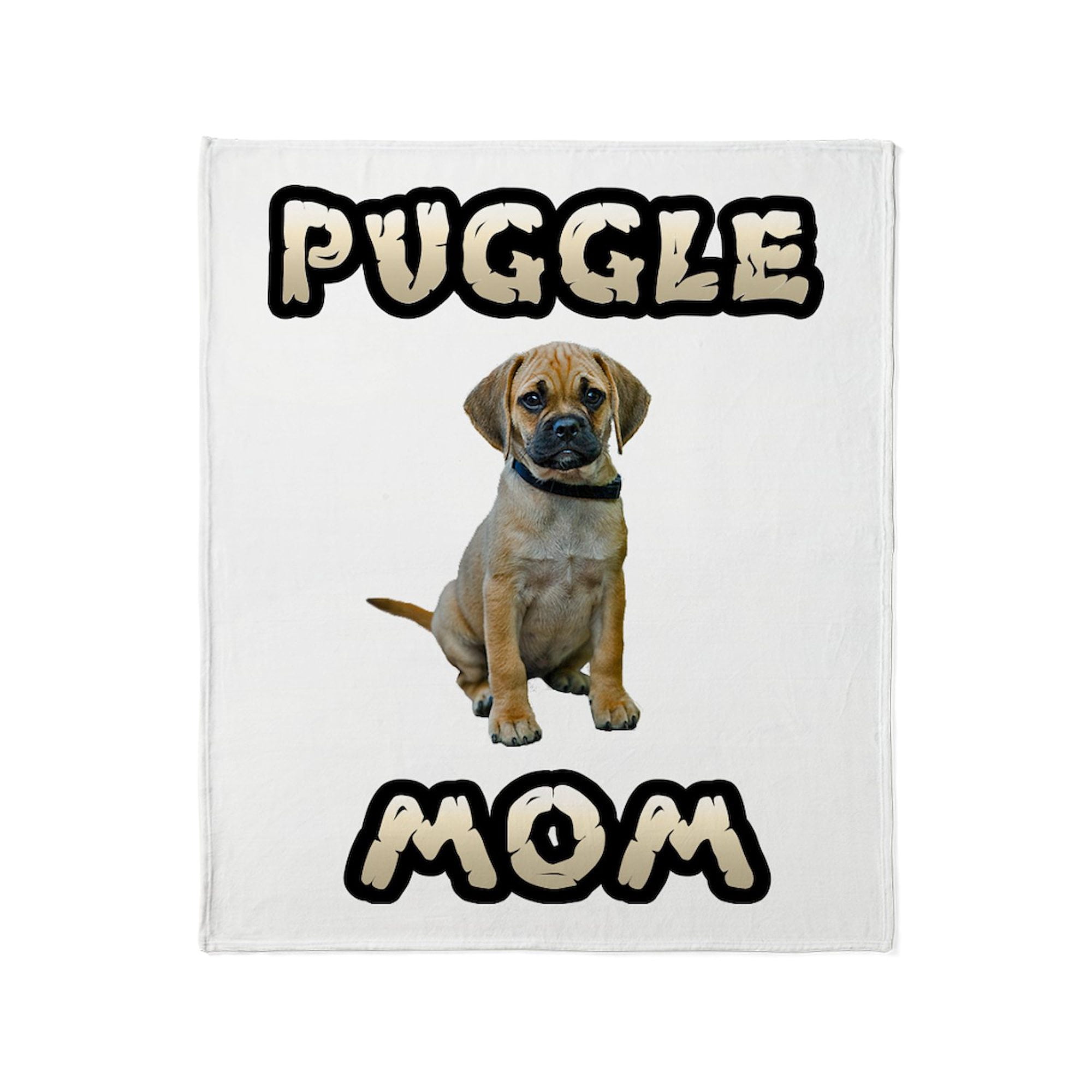 CafePress - Puggle Mom Throw Blanket - Soft Fleece Throw Blanket 50 x60 for All Ages