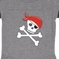 thumbnail image 3 of Inktastic Pirate Skull and Crossbones Boys or Girls Baby Bodysuit, 3 of 4