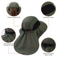 thumbnail image 6 of Bassdash UPF 50+ Unisex Water Resistant Wide Brim Sun Hat with Large Neck Flap Ponytail Fishing Hat for Men Women, 6 of 8