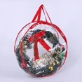 thumbnail image 4 of Christmas Storage Container Christmas Wreath Storage Including Holiday Wreath Storage Bracket Zipper Christmas Storage Strap Durable Handle (A, 61x20cm), 4 of 6