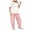 Red, variant on Womens Pajama Sets Plus Size Pajamas Short Sleeve Tee Striped Pants Sets Sleepwear Loungewear Nightwear Nightclothes Homewear