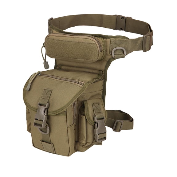 Waterproof Military Tacticals Drop Leg Pouch Bag, Multi-Functional Waist Bag, Rich Mezzanine and Pockets,Comfortable and Breathable, Suitable for Hiking Hunting Camping Cycling