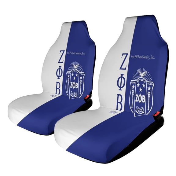 Zeta Phi Beta Car Seat Covers Front Seats Universal Fit for Cars SUV Truck Auto Interior Accessories