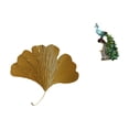 thumbnail image 6 of 2 Pieces Leaf Wall Sculptures Peacock Figurine Wrought Iron Material for Living Room Office Shelf Decoration, 6 of 8