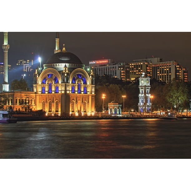 Hdr Dolmabahaƒae A A Aƒa Sa A E Istanbul Evening Mosque Turkey Inch By 30 Inch Laminated Poster With Bright Colors And Vivid Imagery Fits Perfectly In Many Attractive Frames Walmart Com Walmart Com