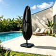 thumbnail image 2 of Patio Umbrella Cover for 7.5ft to 11.5ft Cantilever - 420D Outdoor Offset Cover, Heavy Duty Waterproof Garden Parasol Covers (Fits Banana-Style up 7.5′S/11.5′R), 2 of 6