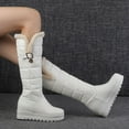 thumbnail image 6 of YLYL Women's Winter Knee High Boots Warm Fur Lined Wide Calf Waterproof No Slip Pull on Tall Boot, 6 of 9