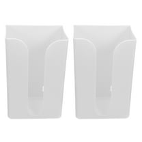 AURARMLET 2-Pack Self-Adhesive Wall-Mounted Tissue Box Holders in White for Bathroom and Kitchen Use