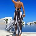 thumbnail image 4 of ylioge Womens Bikini Sets with Cover Up Dresses 3 Piece Bathing Suits Ladies Lightweight Color-Block Trendy Hawaiian Beach Swimsuits, 4 of 7