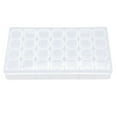 thumbnail image 1 of letairis Art Rhinestones Box Plastic Empty Case Transparent Jewelry Organizer 28 Slots Container, 1 of 6