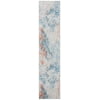 SAFAVIEH Tulum Amery Abstract Runner, 2' x 9', Ivory/Dark Blue
