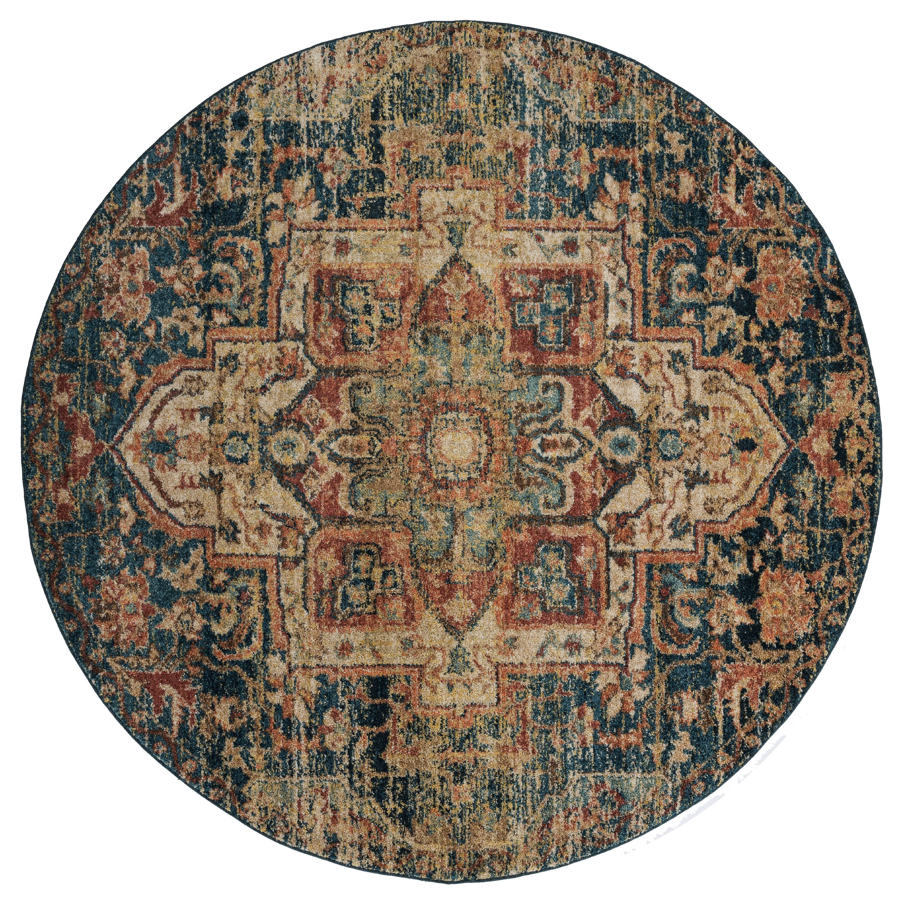 United Weavers Storybrooke Wellington Distressed Multi Woven Olefin/Frieze Area Rug or Runner