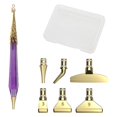 thumbnail image 2 of 6 puntas de bolígrafo de repuesto, artesanías decorativas ecológicas, cabezales de bolígrafo DIY, bolígrafo de pintura de diamante, bolígrafo de Púrpura Macarena Bolígrafo de punta, 2 of 8