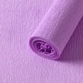 thumbnail image 1 of XmhyTop-A 2 rollos de papel crepé de 250 x 50 cm, ideal para decoración de fiestas, manualidades y suministros para fiestas, color morado claro., 1 of 5
