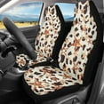 thumbnail image 2 of ZIATUBLE Starry Cow Print Front Seat Covers Anti Slip High Back Bucket Seat Covers Universal Fit for SUV Sedan Van 2 Piece Auto Interior Seat Protector for Women Car Decor Accessories, 2 of 7