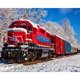 thumbnail image 1 of Cuadros Decorativos Kit de pintura de diamante 5D, imagen de taladro redondo completo de tren de nieve DIY (sz1498) DQrwqpou Nuevos Originales, 1 of 5