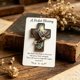thumbnail image 5 of Tarjeta de bendición de bolsillo con versículo bíblico de Isaías – Recuerdo religioso inspirador para bautismo, confirmación y comunión – Diseño de pájaro acrílico con tarjeta bíblica, 5 of 6