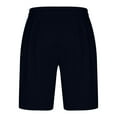 thumbnail image 4 of Men's Letter Printed Sweat Shorts Drawstring Waist Wide Leg Track Short Loose Fit Casual Workout Shorts with Pocket, 4 of 5