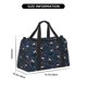 thumbnail image 3 of Easygdp Christmas Dachshund Bolsa de Gimnasio, Bolsa de Viaje Duffel, Bolsa de Fin de Semana con Compartimentos, Bolsa de Mano para Noche, 3 of 7