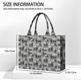 thumbnail image 2 of Large Capacity Tote Bag,Gray Highland Cow Group Pattern Handbag Fashion Luxury Tote Bag,15.7"x13"x 5.1" Inches,Laptop Compatible, 2 of 4