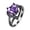 Purple, variant on Guodhu Black Gold Heart Cubic Zirconia Promise Rings for Women Engagement Rings for Her Women's Wedding Anniversary Ring Romantic Gifts for Mom, Wife,Daughter