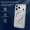 thumbnail image 4 of Entronix [Magnetic] Case Compatible with iPhone 17 Pro - Rhinestone-Covered Back, 4 of 5