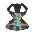 thumbnail image 3 of Kdxio Hawaiian Style Print No Pull Dog Harness Adjustable Reflective Oxford Easy Control Medium Large Dog Harness for Training and Everyday-X-Large, 3 of 8