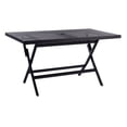 thumbnail image 4 of SAFAVIEH Outdoor Collection Akita Folding Table Black, 4 of 13