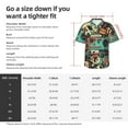 thumbnail image 5 of Pofeuu Retro Pop Art Collage Print Hawaiian Shirt for Men Sleeves Casual Button Down Summer Beach Dress Shirts T-Shirts,Large, 5 of 7