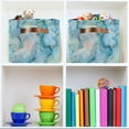 thumbnail image 6 of Ryvnso Marble Print Storage Basket Large Bin Foldable Boxes Toys Organizer 14.2x10.2x8.3in 1 PC, 6 of 8