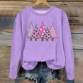 thumbnail image 4 of Under 10$ Buigttklop Women'S Christmas Printed Round Neck Long Sleeved Top Loose Fitting Sweater, 4 of 6