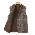 thumbnail image 7 of Spring/Autumn Classic Plaid Lapel Versatile Vest for Women, 7 of 7