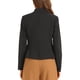thumbnail image 3 of BLAZERS DE MUJER INSPIRE CHIC Cuello Alto Chaqueta de Traje de Un Solo Botón XS Negro, 3 of 6