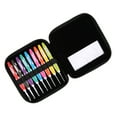 thumbnail image 1 of 9PCS Crochet Hooks Set Smooth Needles Tools Ergonomic Plastic Handle Aluminum Hooks for Knitting, 1 of 7