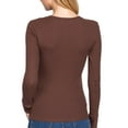 thumbnail image 3 of FashionMille Women's Casual Long Sleeve Crew Neck Thermal Knit T-shirt Top, 3 of 4