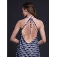 thumbnail image 3 of Bimba Geometric Printed Women Backless Halter Neck Summer Holiday BeachÂ&nbsp;Dress-Large, 3 of 6