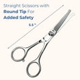 Freshly Bailey Pet Grooming MMF7 Scissors Set With Round Tips For Dogs