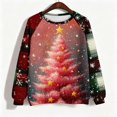 thumbnail image 4 of Enjoytime Christmas Sweatshirt for Women Print Crewneck Long Sleeve Pullover Tops Xmas Holiday Casual Sweatshirts, 4 of 5